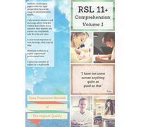 RSL 11 Plus Books: 11+ Comprehension - Practice English Papers & Detailed Answers