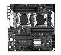 Rsmmpqa Motherboard Fit for Jingsha X99 Dual F2, LGA 2011V3/V4, 8 DDR4 1600/1866/2133/2400MHz RAM, 10 SATA 3.0 NVME M.2 SSD, ATX, CEB