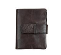 Rsmmpqa Soft Leather Retro Old Wallet Men's Two-fold Wallet Long Wallet Women's Wallet Short (Color : C, Size : 11 * 9 * 2cm) (C 11 * 9 * 2cm)