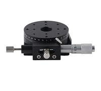 RSP60 - L Linear Stage Sliding Table, Manual Displacement Platform with Micrometer Adjustment, 60mm Aluminum Alloy Precision Positioning Stage for Optical Measurement and Testing E