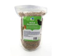 RSPB Dried Mealworms 500g Wild bird Food, supporting RSPB Charity, meal worm, Re-sealable & recyclable pouches, for use in Garden & outdoors. Perfect for Feeders, ground feeders & bird tables