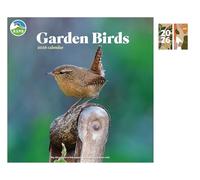 RSPB Garden Birds Wall Calendar 2026 + FSC ECO-FRIENDLY DIARY