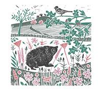 RSPB Natures Print Card - Hedgehog & Bird