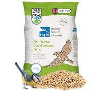 RSPB No Mess & No Waste Sunflower Hearts Wild Bird Food 4Kg, High in Energy & Protein, Great For Bird Feeders, Supporting The RSPB Charity, Resealable & Recyclable Packaging