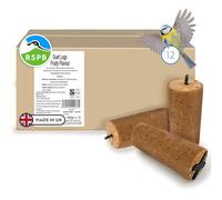RSPB - Suet Log for Wild Birds, Wild Bird Food with Premium Ingredients, Made in the UK, Healthy and Nutritious, Suitable for Year-Round Feeding (Fruity Flavour) (440g)
