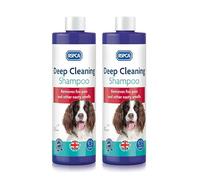 RSPCA 2 x 250ml Deep Cleaning Shampoo - Removes Fox Poo and other nasty smells - Cruelty Free, Clear