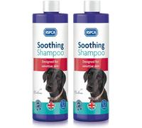 RSPCA 2 x 250ml Soothing Dog Shampoo - Naturally soothes dry and irritated skin - Free from enzymes, silicones, parabens, Clear