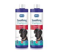 RSPCA 2 x 250ml Soothing Dog Shampoo - Naturally soothes dry and irritated skin - Free from enzymes, silicones, parabens, Clear