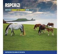 RSPCA, British Horses & Ponies Calendar 2026, Wall Calendars, Month To View, Animals, Gift