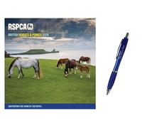 RSPCA British Horses & Ponies Wall Calendar 2026 + EXCLUSIVE LIMITED EDITION PEN
