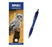 RSPCA British Wildlife Slim Calendar 2026 + EXCLUSIVE LIMITED EDITION PEN