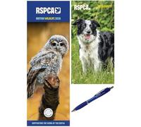 RSPCA British Wildlife Slim Calendar 2026 with Slim Diary 2026 + Exclusive Diary Pen