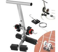 RSPPPJQ Sports Court Tape Applicator with Circle Drawing Kit,Hand-Push Floor Marking Machine for Line Striping On Concrete, Asphalt