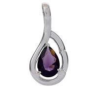 RSPR Gems 10.25 Ratti Astro Energized Amethyst Gemstone Pendant with Lab Certificate, Pearl, Amethyst, Pearl, Amethyst