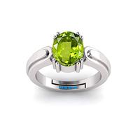 RSPR Natural Green Peridot Certified 9.25 Ratti 8.60 Carat Adjustable Ring for Men and Women