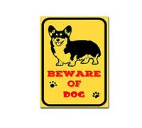 RSPYOAG Beware of Dog Metal Sign, Warning Dog Tin Sign for Home Lndoor Or Outdoor Use Decor-12x16inch-Tin Sign