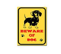 RSPYOAG Beware of Dog Metal Sign, Warning Dog Tin Sign for Home Lndoor Or Outdoor Use Decor-12x16inch-Tin Sign