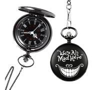 RSQGT Personalised Pocket Watch and Chain - Custom Engraved Photo & Text on Both Sides, Gift for Best Man Grooms Grandpa Husband Son Father of The Bride (Custom Icon-2)