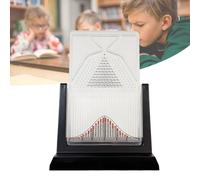 RSQQL Desk Galton Board, Physics Lab Teaching Tool, Effective Statistical Law Demonstration,Probability Demonstration Model with Bell Curve for Physics Education, Random Distribution(12”)