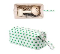 RSRSLEII Large Quilted Hair Tools Travel Bag with Bow Pattern,Waterproof Hair Styling Accessories Storage Case for Shark FlexStyle, Dyson Airwrap Hair Dryer, Curling Iron, Revlon Hair Tools, 34White