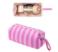RSRSLEII Large Quilted Hair Tools Travel Bag with Bow Pattern,Waterproof Hair Styling Accessories Storage Case for Shark FlexStyle, Dyson Airwrap Hair Dryer, Curling Iron, Revlon Hair Tools, 22Rose