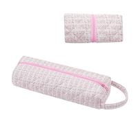 RSRSLEII Quilted Hair Tools Travel Bag，Hair Styling Accessories Storage Case for Shark FlexStyle, Dyson Airwrap Hair Dryer, Curling Iron, Revlon Hair Tools，Portable and foldable, 07Small Pink Flower