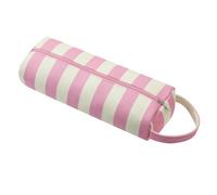 RSRSLEII Striped Hair Tools Travel Bag Compatible with Shark FlexStyle, Dyson Airwrap Hair Dryer, Revlon Hair Tools, Curling Iron Straightener Carrying Case, Portable&Foldable(03Pink&Beige)