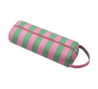 RSRSLEII Striped Hair Tools Travel Bag Compatible with Shark FlexStyle, Dyson Airwrap Hair Dryer, Revlon Hair Tools, Curling Iron Straightener Storage Bag, Portable&Foldable(01Green&Pink)
