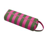 RSRSLEII Striped Hair Tools Travel Bag Compatible with Shark FlexStyle, Dyson Airwrap Hair Dryer, Revlon Hair Tools, Curling Iron Straightener Carrying Case, Portable&Foldable(04Green&Hot Pink)