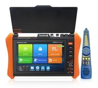 Rsrteng CCTV Tester 8K 32MP 12MP IP Camera Tester,POE++ Max 90W POE Camera Test 8MP TVI/CVI/AHD/SDI/CVBS Cable Test DMM TDR Network Tools Gigabit SFP Port HD WiFi
