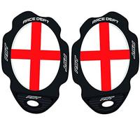 RST Flag Series Knee Sliders, white-red