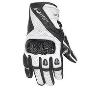 RST 2123 Stunt III CE Men's Short Sports Leather Motorcycle Gloves - White M
