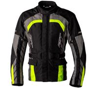 RST Alpha 5 CE Textile Jacket Motorbike Motorcycle Waterproof Black Fluo Yellow