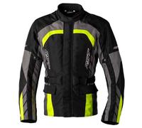 RST Moto Motorcycle Textile Jacket Alpha 5 – CE, Waterproof – Black/Grey/Yellow – Men's L