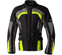 RST Alpha 5 CE Textile Jacket Motorbike Motorcycle Waterproof Black Fluo Yellow