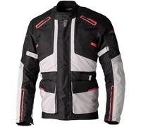RST Endurance CE Mens Waterproof Textile Touring Motorcycle Jacket (as8, numeric, numeric_42, regular, regular, Black, Silver, Red, 42)
