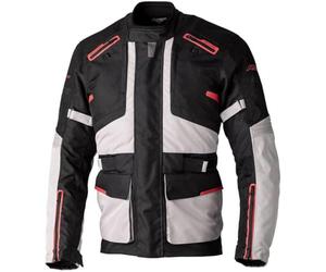 RST Endurance CE Mens Waterproof Textile Touring Motorcycle Jacket (as8, numeric, numeric_42, regular, regular, Black, Silver, Red, 42)