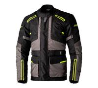 RST Endurance CE Mens Waterproof Textile Touring Motorcycle Jacket (as8, numeric, numeric_50, regular, regular, Black, Grey, Flo Yellow, 50)