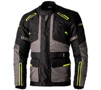 RST Endurance CE Textile Jacket Motorbike Motorcycle Black Grey Flo Yellow
