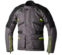 RST Endurance CE Textile Jacket Motorbike Motorcycle Graphite / Flo Yellow