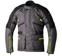 RST Endurance CE Textile Jacket Motorbike Motorcycle Graphite / Flo Yellow