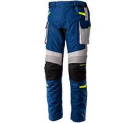RST Endurance CE Textile Trousers Motorbike Motorcycle Navy / Silver / Yellow