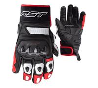 RST Freestyle 2 CE Mens Leather Motorcycle Gloves (Black, Red, White, XL)