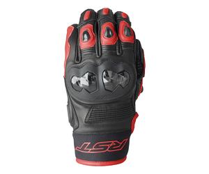 RST Freestyle 3 D3O Carbon Armoured Leather Motorcycle Gloves
