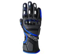 RST Fulcrum CE Breathable Leather Motorcycle Sport Glove - Grey / Black / Blue