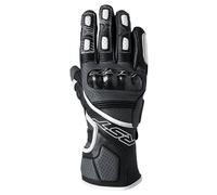 RST Fulcrum CE Breathable Leather Motorcycle Sport Glove - Grey / Black / White