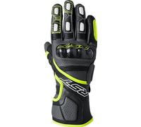 RST Fulcrum CE Perforated Leather Sports Motorcycle Gloves (Grey, Flo Yellow, Black, M)