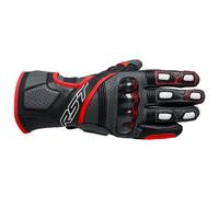 RST Fulcrum Perforated Leather Sports Motorcycle CE Gloves - Grey / Red / Black