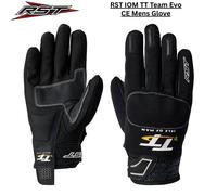 RST IOM TT Team Evo Motorcycle Gloves, black, size M