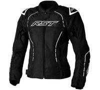 RST S-1 Mesh Ladies Motorcycle Textile Jacket, black-white, size XS for Men